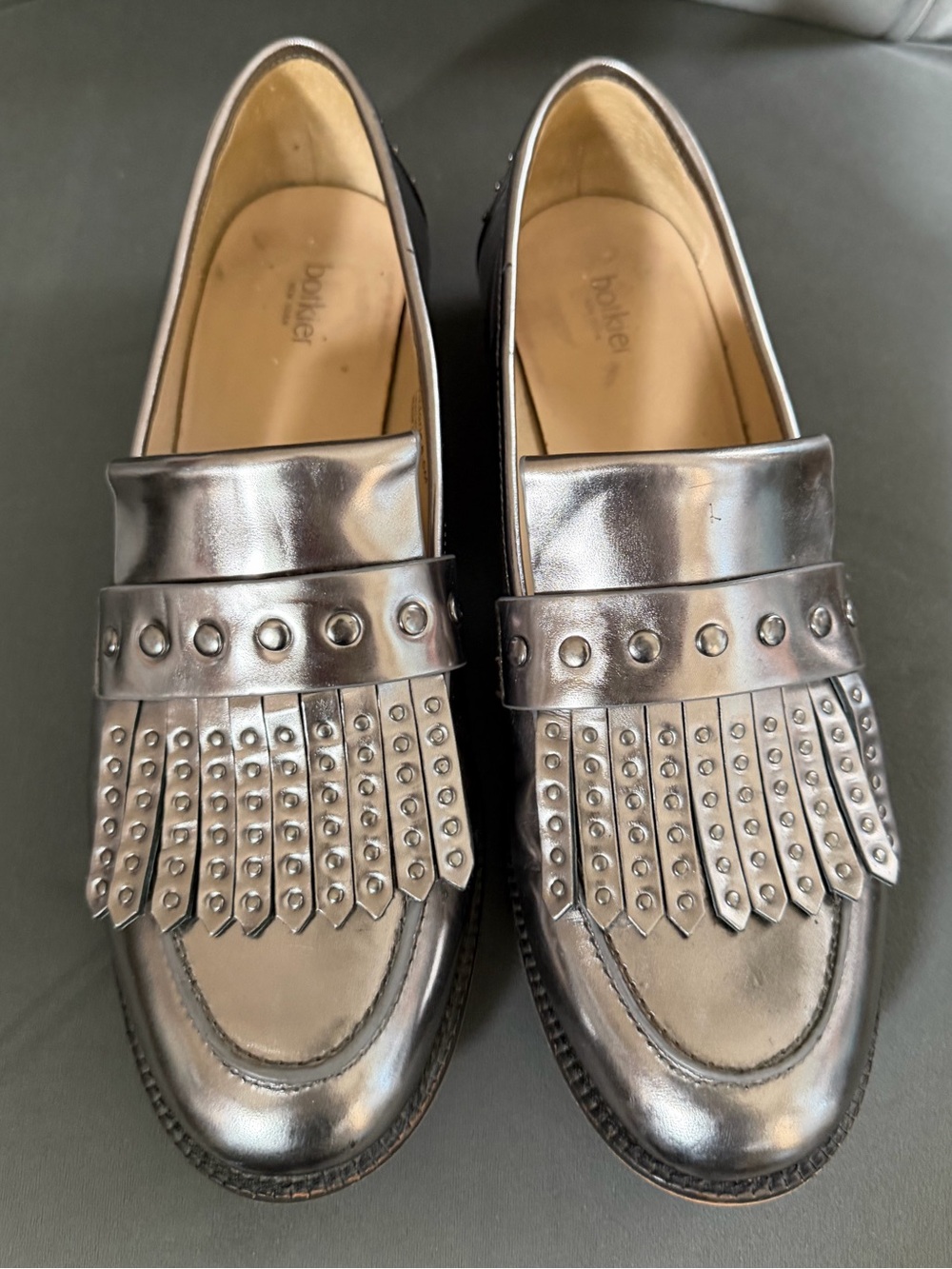 Botkier Fringed Loafers - Silver